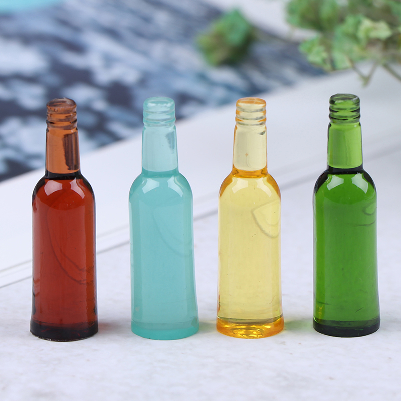 Wine In Beer Bottle - 6 Buah 1:12 Miniatur Rumah Boneka