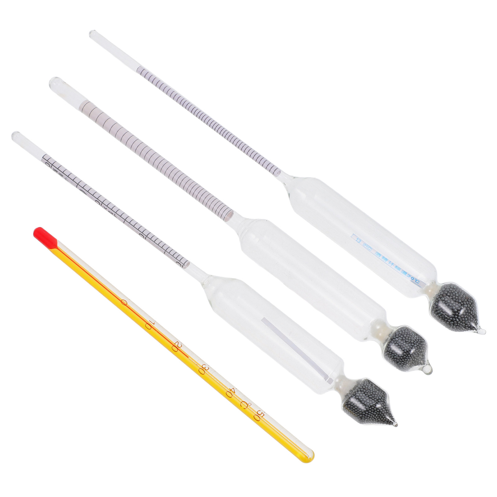 Wine Beer Cider - 3Pcs Hidrometer Skala Tiga untuk Mengukur