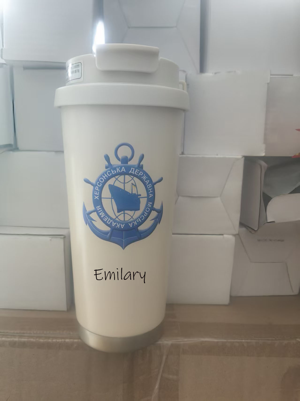 Wine In Beer Name - Logo Kustom Botol Air 600ML Termos