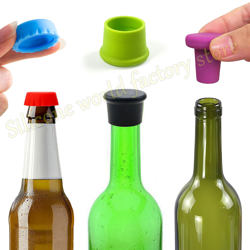 SW 12/6/3PCS Tutup Botol Silik - Wine Beer Red ulasan dan harga