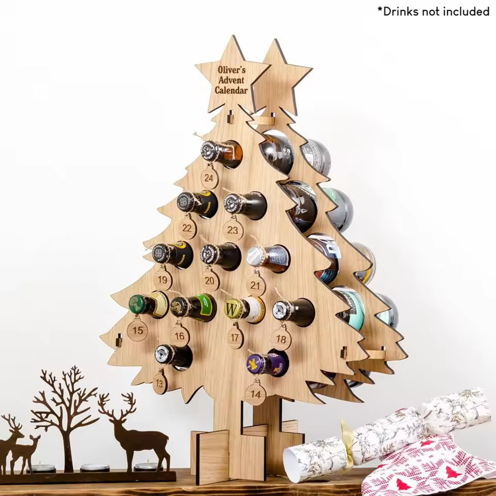 Rak Anggur Kayu Bentuk Pohon N - Wine Beer Holder ulasan dan harga