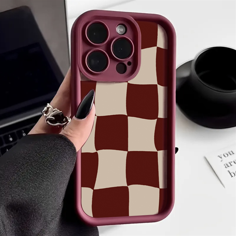 Casing Ponsel Pola Grid Deform - Wine & Beer Guayaquil ulasan dan harga