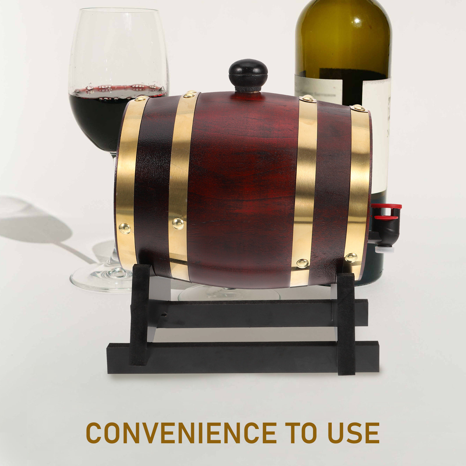 1 Set Tong Kayu untuk Wine 1L, - Wine Beer Red ulasan dan harga