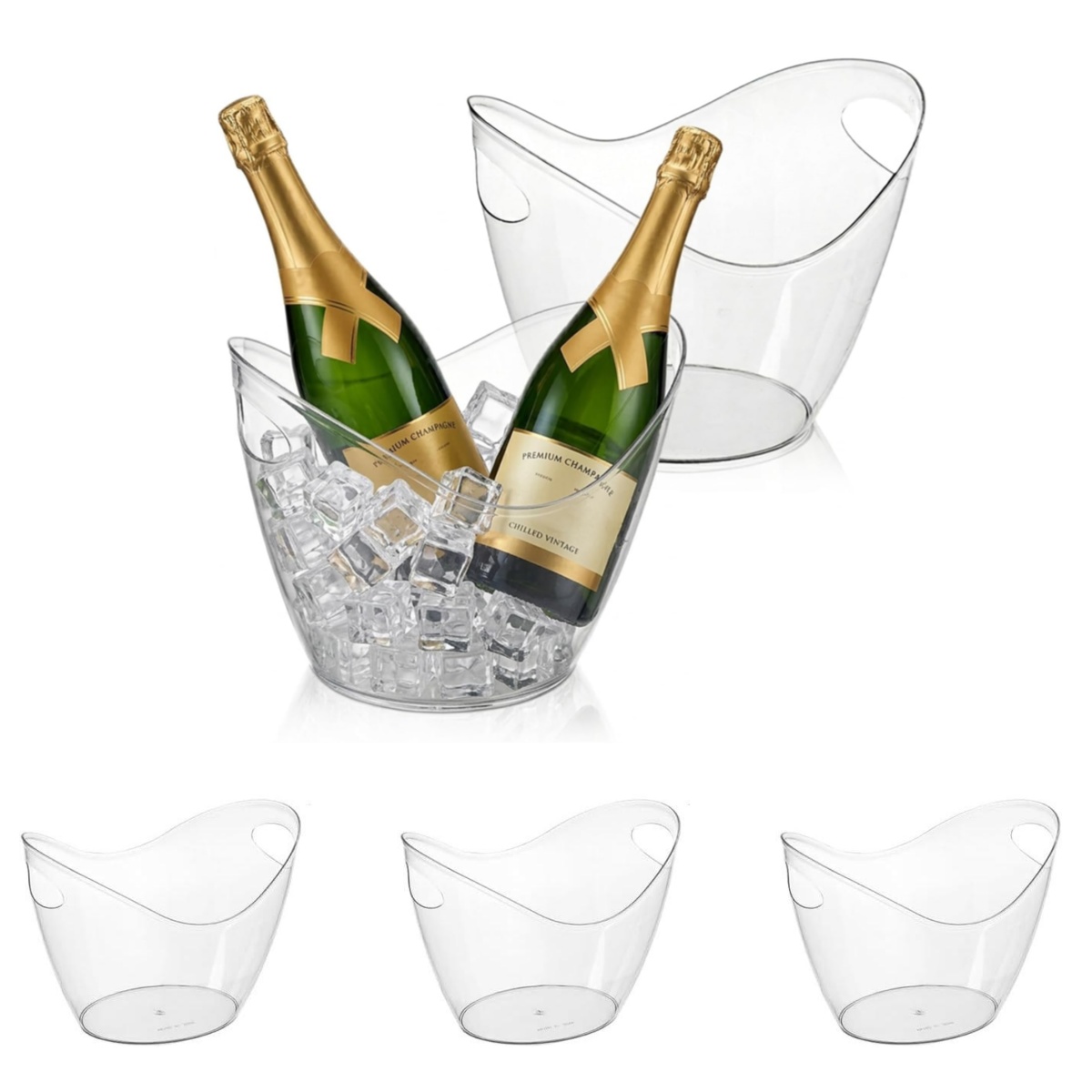 5 Wadah Es PET Anti Pecah, Wad - Wine Beer Holder ulasan dan harga