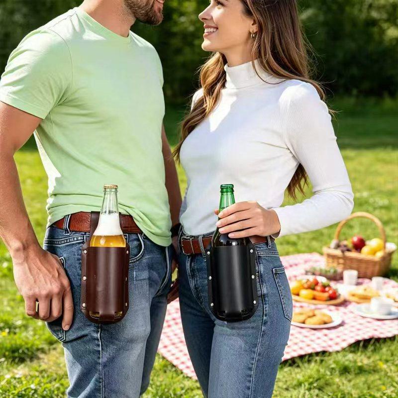 1Pcs Kantong Botol Bir Kulit d - Wine In Beer Bottle ulasan dan harga
