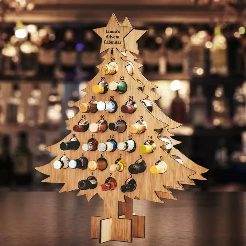 Rak botol anggur pohon Natal,  - Wine Beer Holder ulasan dan harga